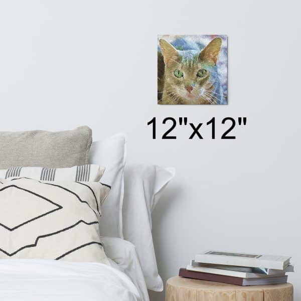 Metal Prints Hanging Frame for Living Room Hall Study or Kitchen Wall Art #002 | Mystery Cat Series #1