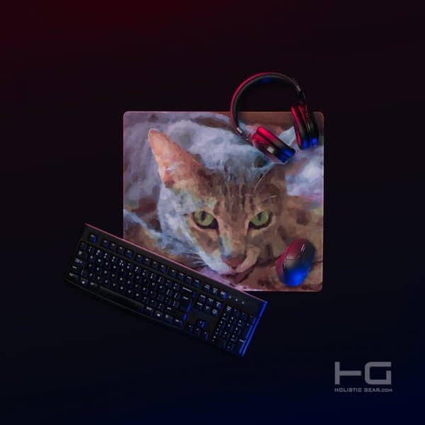 mousepad, mouse pad, mouse, cat, cat painting, cat mousepad, cat mouse pad, gaming, gaming mouse pad, cat and mouse, cat & mouse,